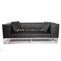 Modern Leather Sofa Modern Leather Sofa with Stainless Steel Frame Factory